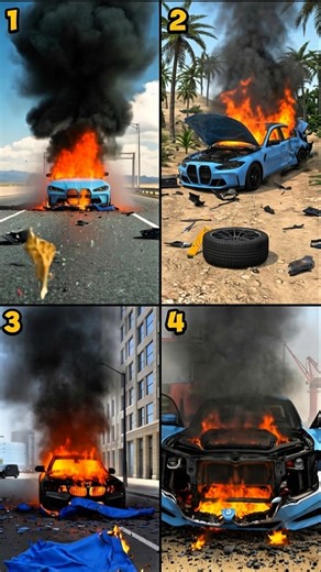 INSANE BMW M5 F90 Car Crash #beamngdrive #crash #shorts