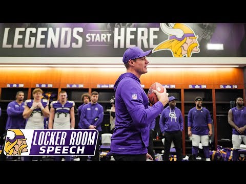 Kevin O'Connell's Locker Room Speech After Minnesota Vikings Win Over Green Bay Packers