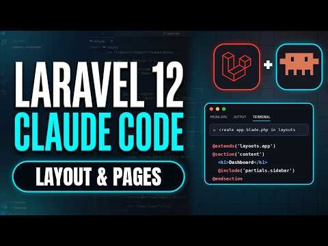 Laravel 12 + Claude Code: Blade Layouts, Partials & Pages (Beginner Tutorial)