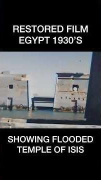 Old Video Shows Flooded Egyptian Temple