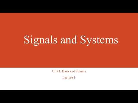 Introduction to Signals