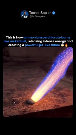 This Is What Happens When Ammonium Perchlorate Touches Fire 🤯🔥 Rocket Fuel Reaction!
