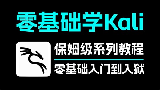 【最新kali教程】绝对是B站最详细的全套Kali渗透教程（2026新手小白入门实战课）零基础入门到入狱！