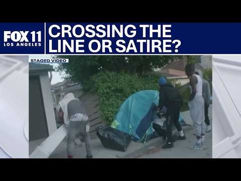 Fake homeless encampment stunt outside Nithya Raman’s home going viral