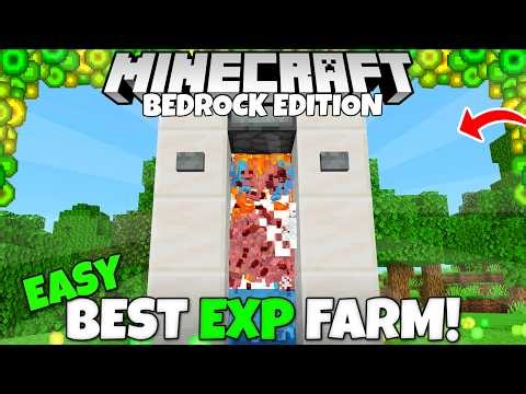 THE BEST EXP FARM in Minecraft! Level 100 in 30 Seconds! Minecraft Bedrock Silverfish Farm Tutorial