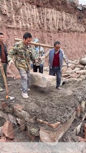 Slope protection construction completed entirely by manual labor, without any machinery.