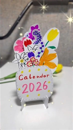 DIY Mini Calendar 2026 🌸 | Cute & Aesthetic Paper Craft #diy #handmade #papercraft