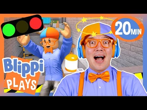 Blippi Beats Red Light Green Light on ROBLOX! | BEST OF BLIPPI PLAYS | Roblox Gaming Videos for Kids