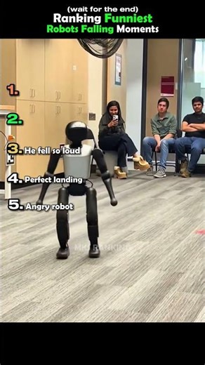 funniest robots falling moments