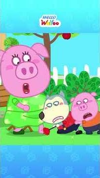 Mom Got A Boo Boo! 🤕🚑 Wolf Plays Doctor To Help Pregnant Mom #shorts