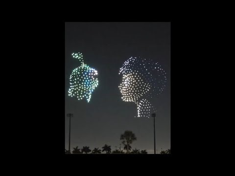 Space Drone Show FULL | Moon Landing Tribute & Epic Night Sky Performance