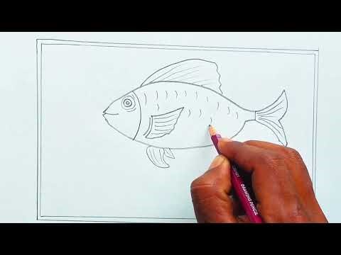 How to draw amazing step by step Fish 🐠🐟🐠 drawing|| 2 minutes fish drawing||