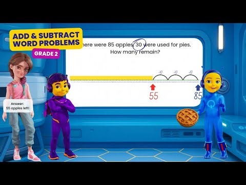 🎯 Grade 2 Math: Master Word Problems (2.OA.1) Step-by-Step!
