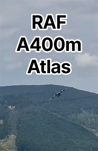 Stunning A400m Transporter Swings Into The Mach Loop valley 🇬🇧