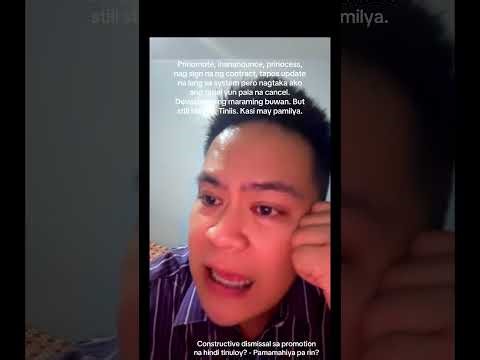 Promotion na binawi ay pwedeng constructive dismissal?