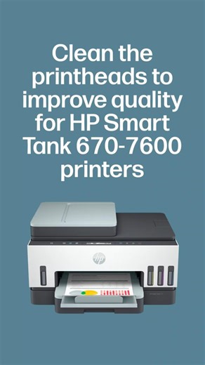 Fix streaked, faded, or blank prints for HP Smart Tank printers #shorts