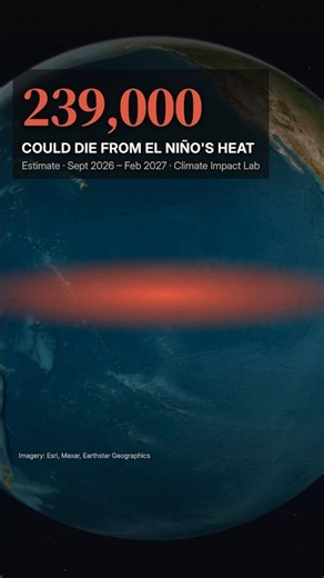 El Niño's heat could kill 239,000 people by February. Here's where. #shorts