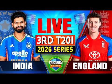 🔴 Live: India Vs England, 3rd T20I | 2026 Series | Cricket Match Today Scores & Commentary