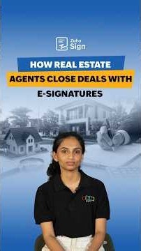 How real estate agents close deals with e-signatures | Zoho Sign