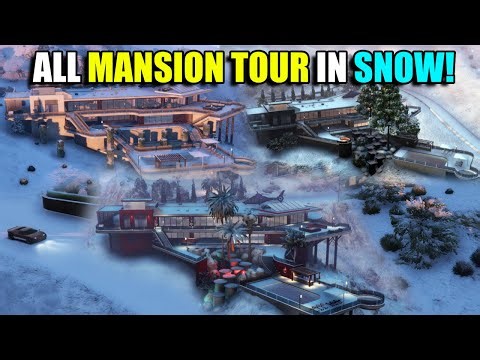 GTA Online All Mansion Tour: Snow Vs No Snow + Interior Views