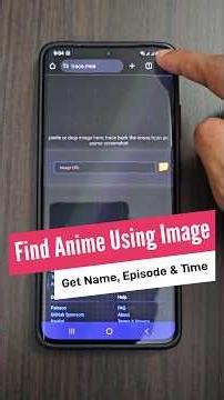 Find any Anime using Image | Get its Name, Episode Number & Time