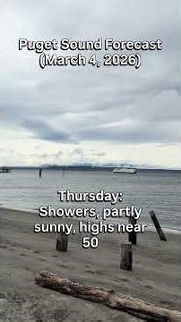 Wednesday's weather forecast for Western Washington