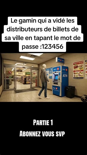 Le gamin qui a vidé les distributeurs de billets de sa ville en tapant le mot de passe _123456_ #banque#braquage#animation#canada#billets