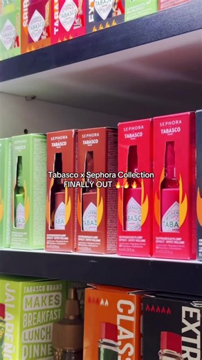 Our new iconic glosses in collaboration with @TABASCO BRAND are finally out 🔥🔥🔥 4 shades, 4 intensities. Ready to plump your lips ? 🌶️ #sephora #sephoracollection