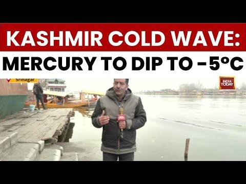 Cold Wave Intensifies in Kashmir Valley After Snowfall; Met Dept Predicts Temperature Drop