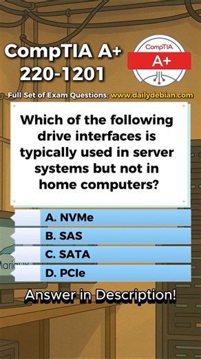 CompTIA A+ (220-1201) Exam-Style Practice Question