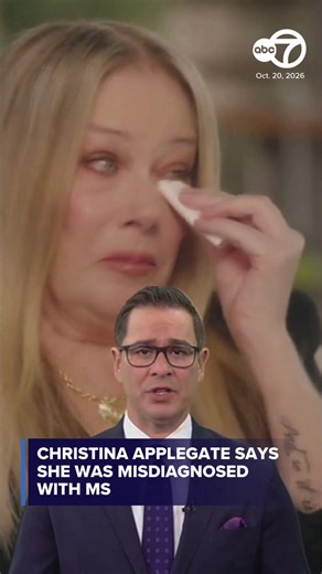 Christina Applegate says she was misdiagnosed with the neurological and autoimmune disorder multiple sclerosis. #christinaapplegate #news #MS
