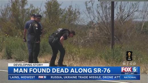 Man found dead along SR-76 in Oceanside