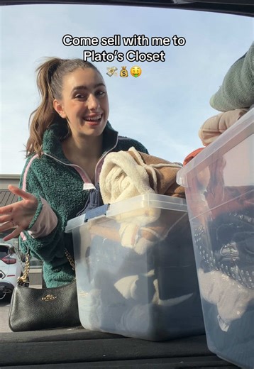 Replying to @Kylie Want to see how much money I made off of selling two bins to Plato’s Closet? COMMENT FOR PART 2!💰🫶👚 @Plato’s Closet @platosclosetchristia #platoscloset #platos #sellingclothes