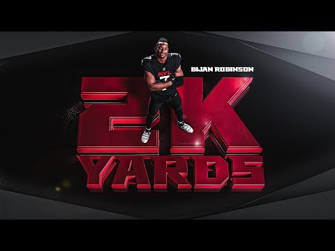 Bijan Robinson hits over 2000 scrimmage yards in 2025 | Highlights
