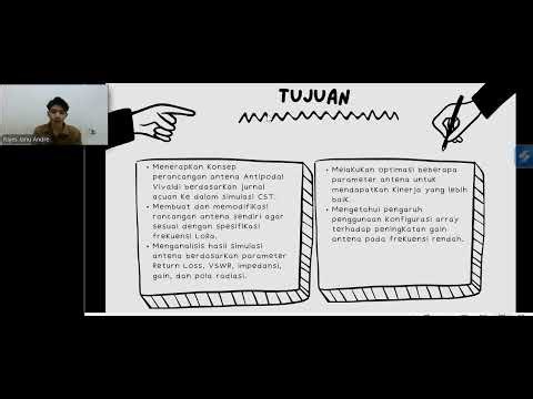 Presentasi Hasil Perancangan Antena Antipodal Vivaldi Array Antenna for LoRa. CST 2020