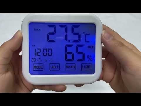 CCOWAY Large Digital Display Touch Screen Humidity Measure