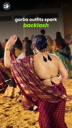 are modern outfits ruining garba tradition? #shorts