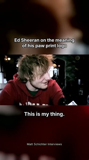 Ed Sheeran on the meaning of his paw print logo #shorts