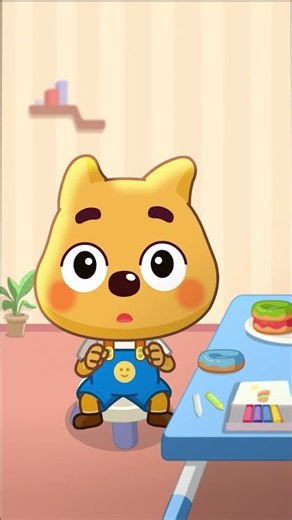 สีเทียนไม่ใช่อาหารนะ🌈 | การ์ตูนเด็ก | นายอำเภอลาบราดอร์ | Kids Cartoon | Sheriff Labrador #shorts