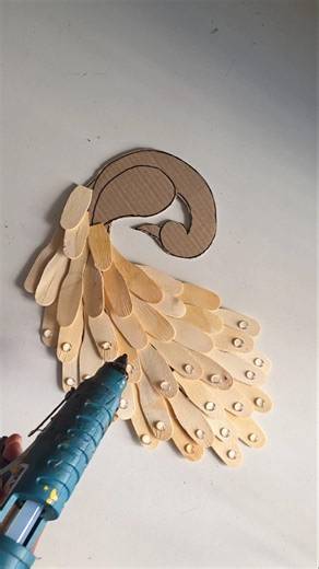 Beautiful peacock making craft #short #diy #youtubeshorts #craft #ashortaday