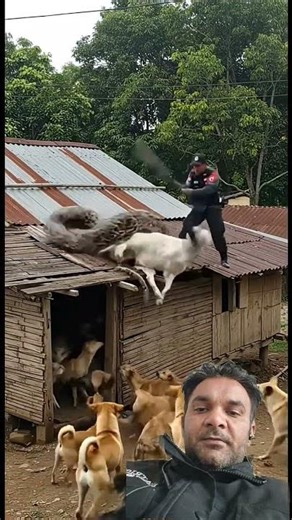 Massive Python Traps Goat - See What This Man Did