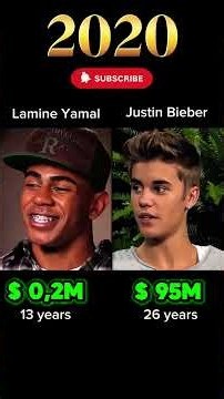 Justin Bieber vs Lamine Yamal - Net Worth Now 💰😳