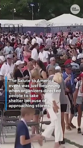 DC Salute to America organizers order evacuation due to storms
