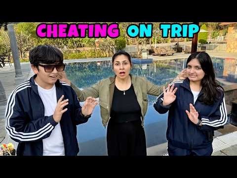 CHEATING ON TRIP | Funny travel vlog and challenge | Aayu and Pihu Show