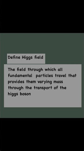 What Is the Higgs Field? | Simple Physics Explanation #Shorts
