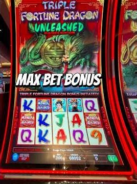 $20 Bet. Max Bet. Triple Fortune Dragon Unleashed Players Edition.