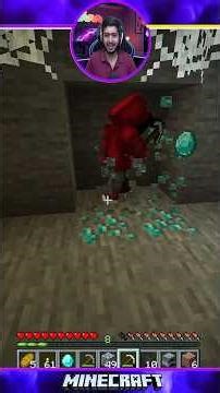 Secretly using creative around my friend #shorts #minecraft #new #viral