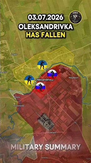 💥 OLEKSANDRIVKA HAS FALLEN 📍Military Summary 2026.07.03 #russia #ukraine #ukrainewar #zaporizhzhia
