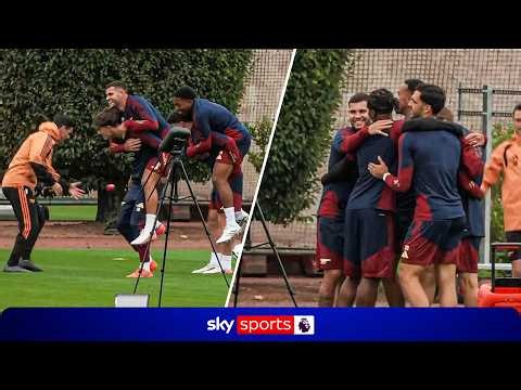 Arsenal prepare for Champions League clash against Napoli 🏃‍♂️