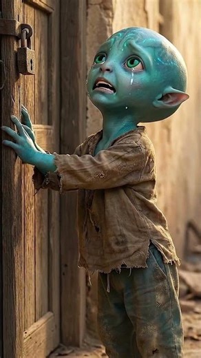 Cute Human Alien🥉 No One Helped Him… So He Saved Her Himself
